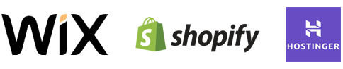 Wix, Shopify, and Hostinger