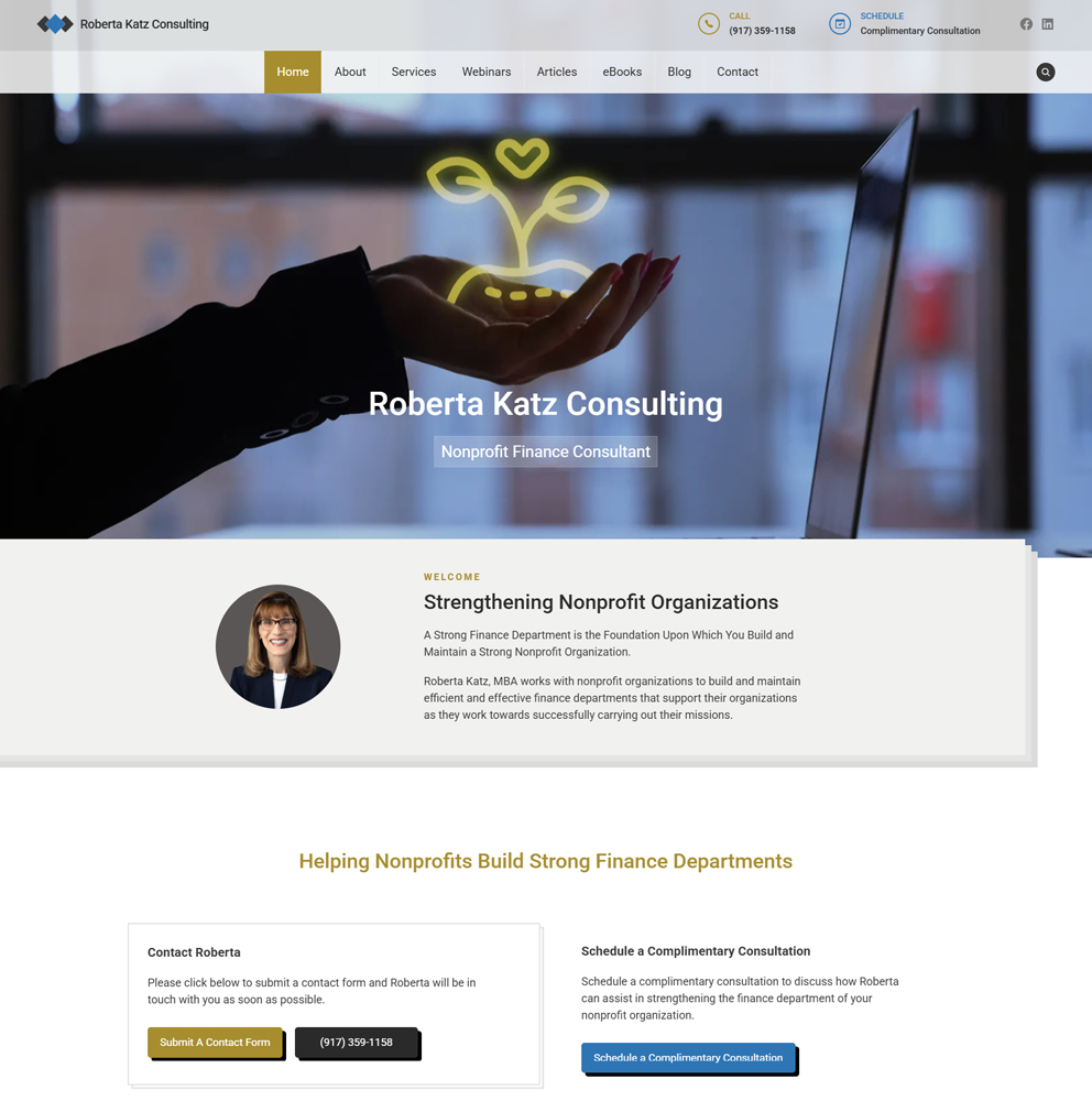 Roberta Katz Consulting for nonprofit organization