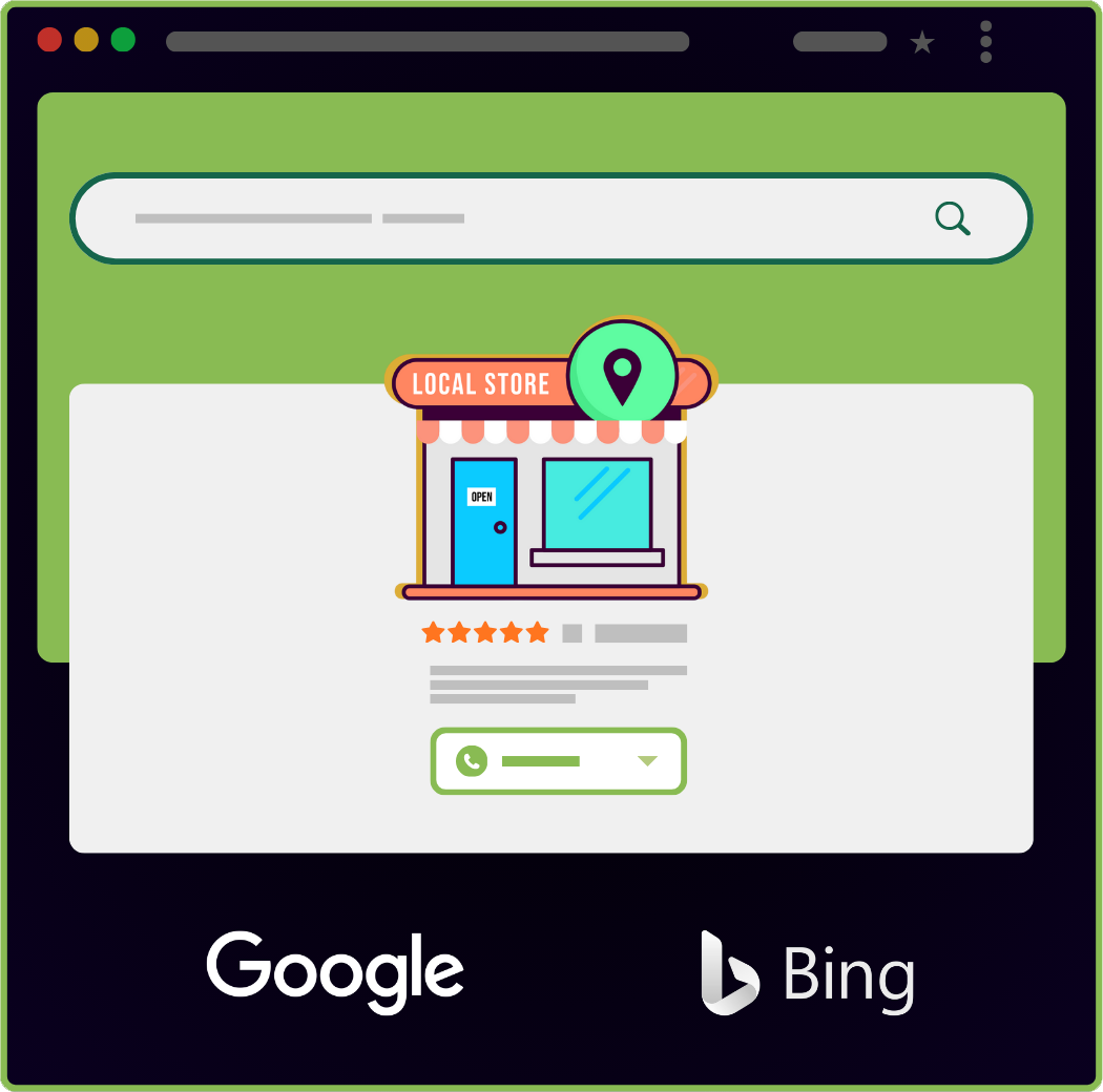 Google my business and Bing places SEO services by W3 Ground